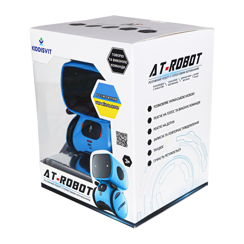Інтерактивний робот з голосовим керуванням - AT-ROBOT (синій, озвуч.укр.)