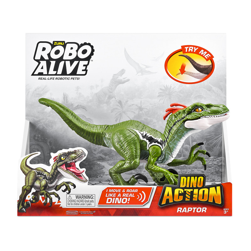 Інтерактивна іграшка ROBO ALIVE серії "Dino Action" - РАПТОР