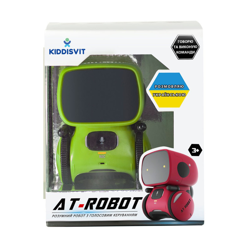 Інтерактивний робот з голосовим керуванням – AT-ROBOT (зелений, озвуч.укр.)