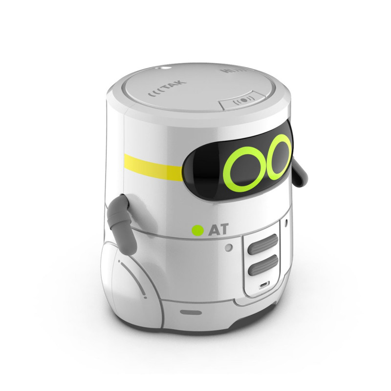 Розумний робот з сенсорним керуванням та навчальними картками - AT-ROBOT 2 (білий, озвуч.укр)