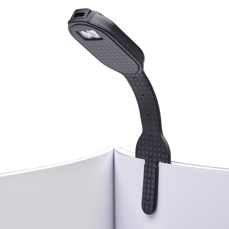 Закладка-ліхтарик FLEXILIGHT Rechargeable серії «Класика» – ЧОРНІ КРАПКИ