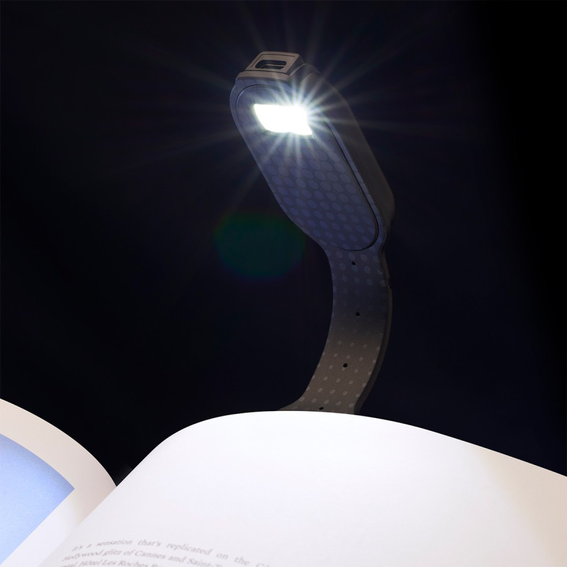 Закладка-ліхтарик FLEXILIGHT Rechargeable серії «Класика» – ЧОРНІ КРАПКИ