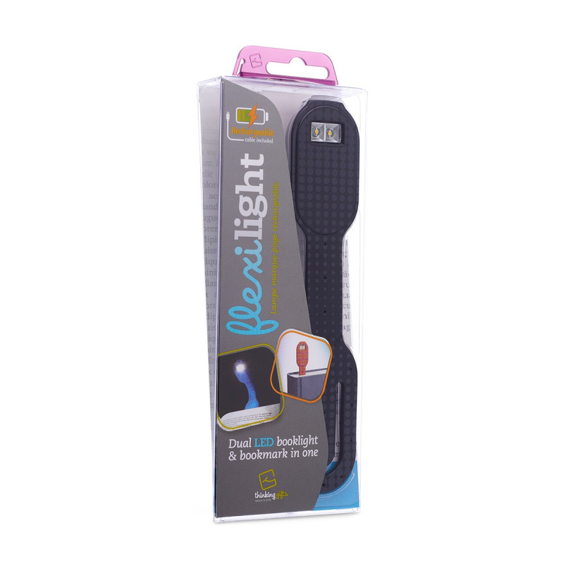 Закладка-ліхтарик FLEXILIGHT Rechargeable серії «Класика» – ЧОРНІ КРАПКИ