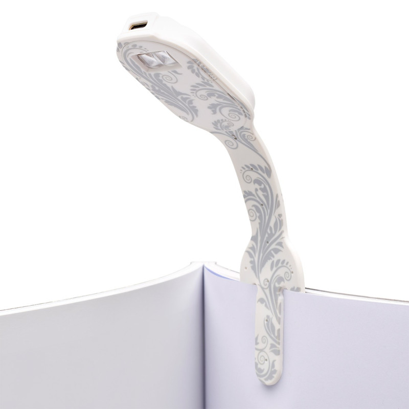 Закладка-ліхтарик FLEXILIGHT Rechargeable серії «Класика» - БІЛІ КВІТИ