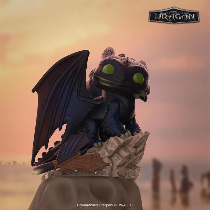 Ігрова фігурка FUNKO POP! серії "Як приборкати дракона" - БЕЗЗУБИК НА СКЕЛІ