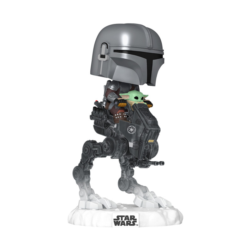 Ігрова фігурка FUNKO POP! Rides серії "Мандалорець і Ґроґу" - МАНДО З ҐРОҐУ НА ВСЮДИХОДІ