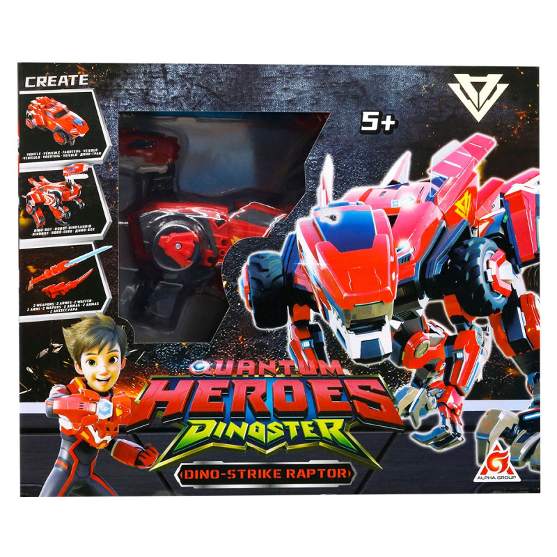 Динозавр-трансформер DINOSTER - МЕГА ДИНО-СТРАЙК РАПТОР