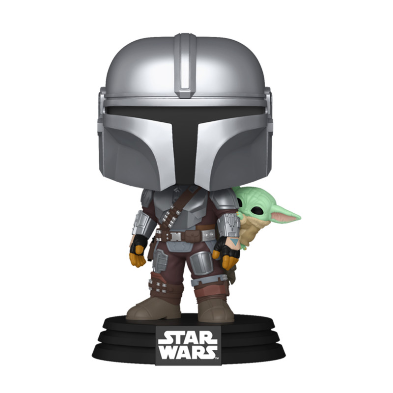 Ігрова фігурка FUNKO POP! серії "Мандалорець" - МАНДАЛОРЕЦЬ З ҐРОҐУ НА СПИНІ