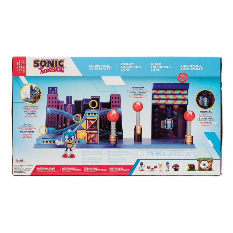 Ігровий набір з фігурками SONIC THE HEDGEHOG - СОНІК У СТУДІОПОЛІСІ (1 фігурка, 6 сm, з аксес.)