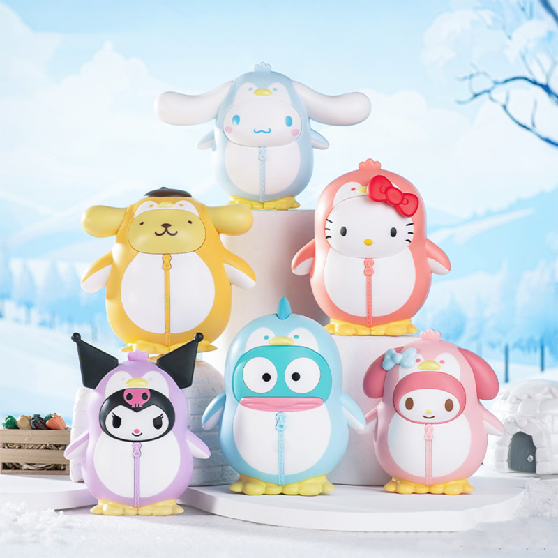 Механічна іграшка-сюрприз POP TOP SANRIO – БАЛ ПІНГВІНІВ (в ас.)