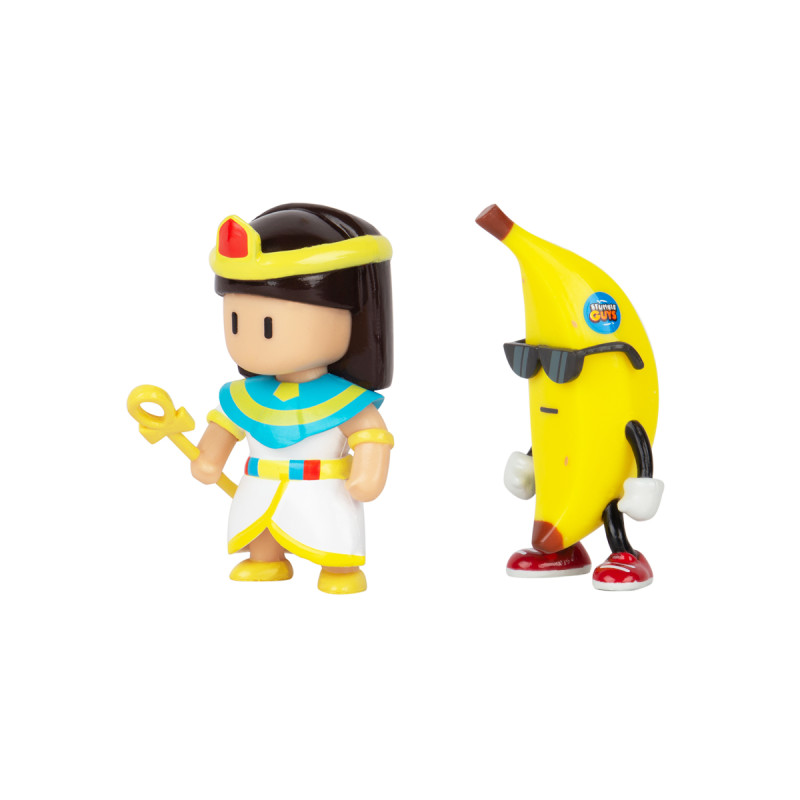 Набір колекційних фігурок STUMBLE GUYS - КЛЕОПАТРА ТА БАНАН (2 фігурки, 6 cm)