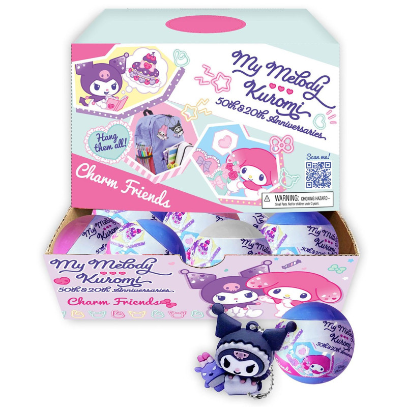 Фігурка-сюрприз на ланцюжку в кулі COOL THINGS "Hello Kitty" - МОЯ МЕЛОДІ ТА КУРОМІ (в ас.)