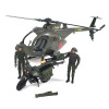 Ігровий набір ELITE FORCE — БАГАТОЦІЛЬОВИЙ ГВИНТОКРИЛ MH-6 (гвинтокрил, мотоцикл, фігурки, аксес.)