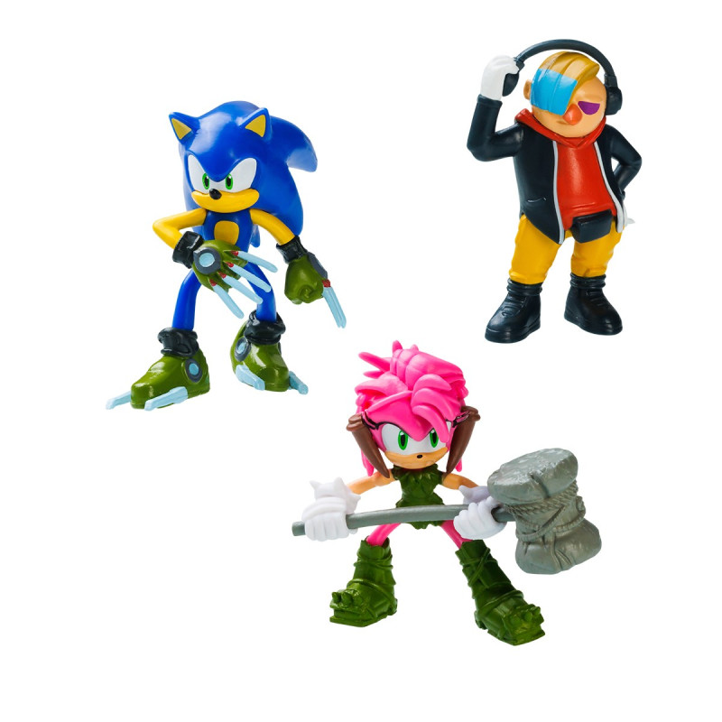 Набір ігрових фігурок SONIC PRIME – ДОКТОР НЕ, СОНІК, ЕМІ (3 фiгурки, 6,5 cm)