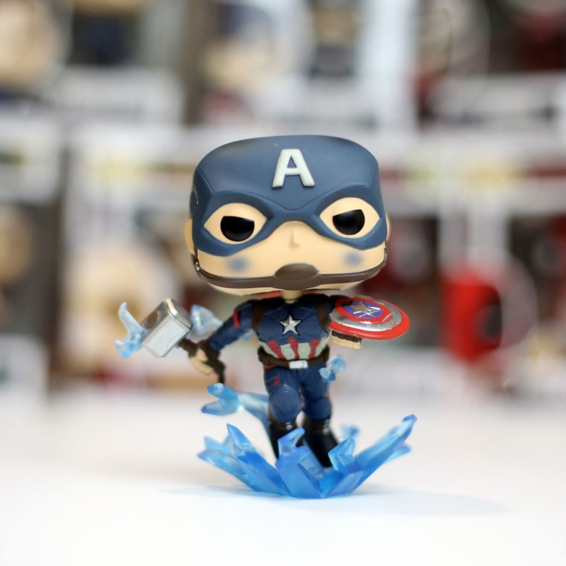 Ігрова фігурка FUNKO POP! cерії "Месники: Фінал" - КАПІТАН АМЕРИКА З МЙОЛЬНІРОМ