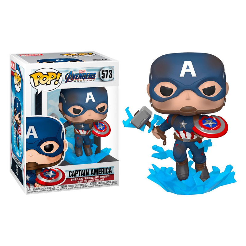 Ігрова фігурка FUNKO POP! cерії "Месники: Фінал" - КАПІТАН АМЕРИКА З МЙОЛЬНІРОМ