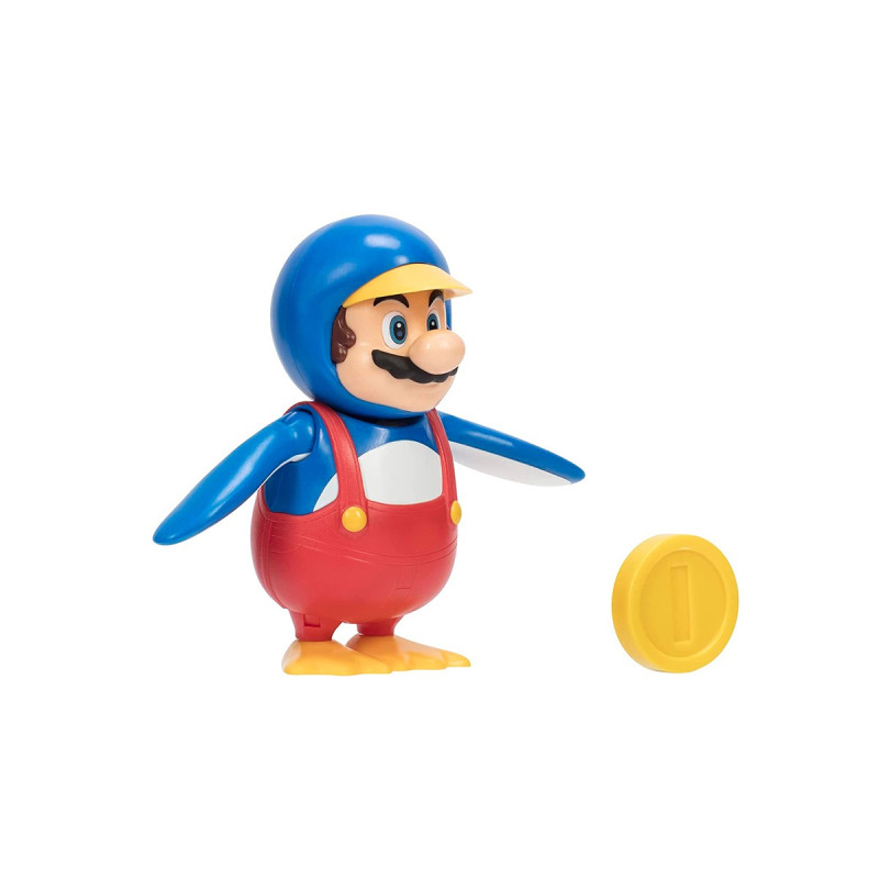 Ігрова фігурка з артикуляцією SUPER MARIO - МАРІО-ПІНГВІН (10 cm, з аксес.)
