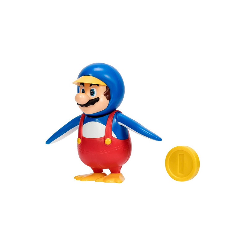 Ігрова фігурка з артикуляцією SUPER MARIO - МАРІО-ПІНГВІН (10 cm, з аксес.)