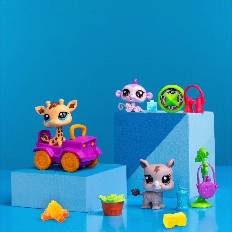 Ігровий набір LITTLEST PET SHOP – САФАРІ (3 фігурки, аксес.)
