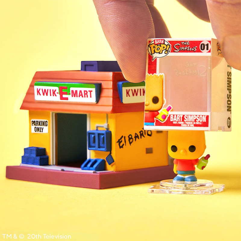 Набір фігурок BITTY POP! Town серії "Сімпсони" - БАРТ СІМПСОН І КВІКІ-МАРТ