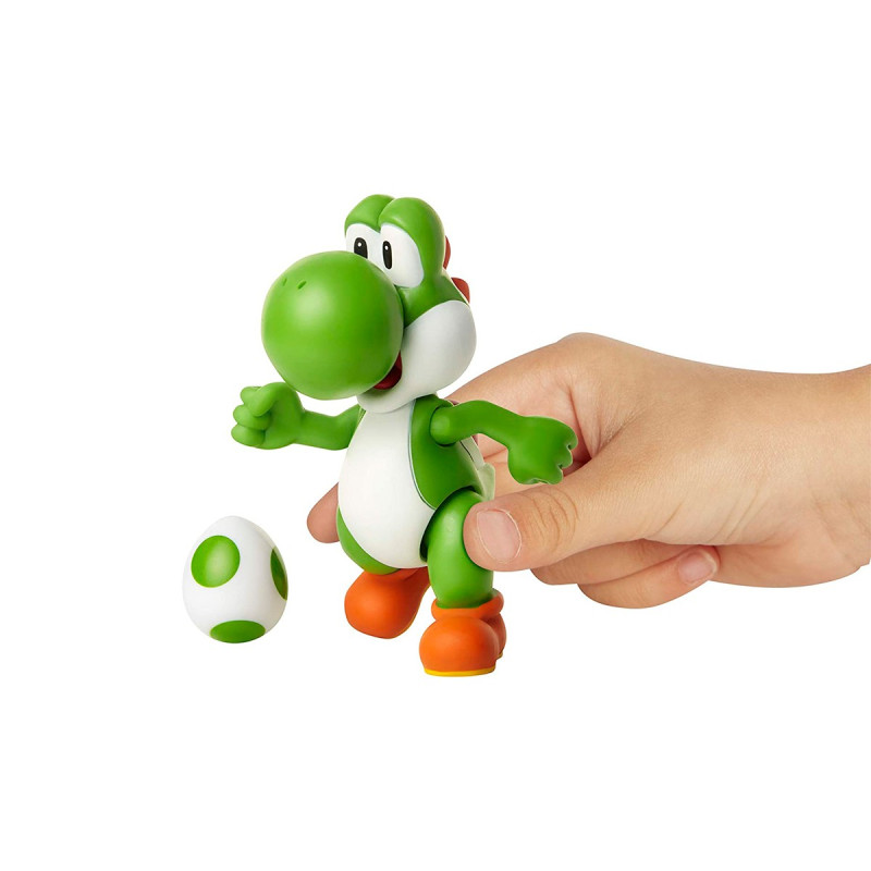 Ігрова фігурка з артикуляцією SUPER MARIO - ЗЕЛЕНИЙ ЙОШІ (10 cm, з аксес.)