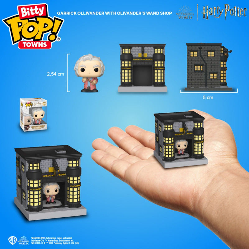 Набір фігурок BITTY POP! Town серії "Гаррі Поттер" - ОЛІВАНДЕР І КРАМНИЦЯ ЧАРІВНИХ ПАЛИЧОК