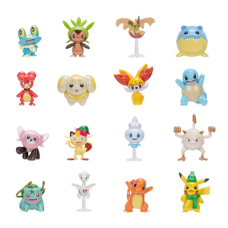 Набір ігрових фігурок POKEMON - АДВЕНТ-КАЛЕНДАР (16 ігрових фігурок, 8 аксесуарів)
