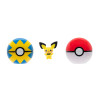 Ігровий набір POKEMON W15 - ПОЯС З ПОКЕБОЛАМИ ПІЧУ (пояс, 2 покеболи, ігрова фігурка)