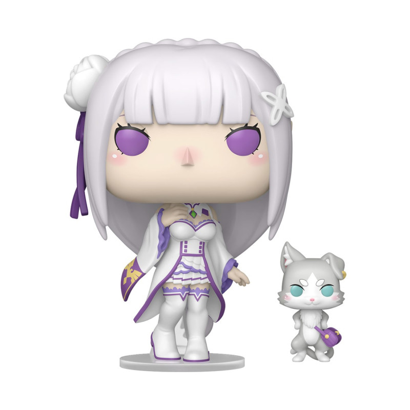 Набір ігрових фігурок FUNKO POP! серії "Re:ZERO" - ЕМІЛІЯ З ПАКОМ