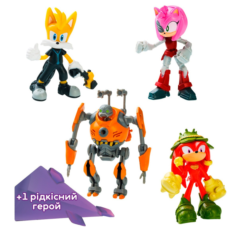 Набір ігрових фігурок SONIC PRIME – ПРИГОДИ ТЕЙЗЛА (5 фiгурок, 6,5 cm)