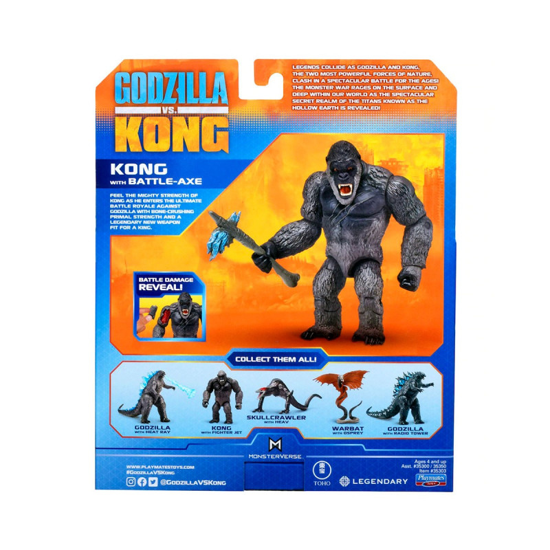Фігурка GODZILLA VS. KONG – КОНГ З БОЙОВОЮ СОКИРОЮ (15 сm)