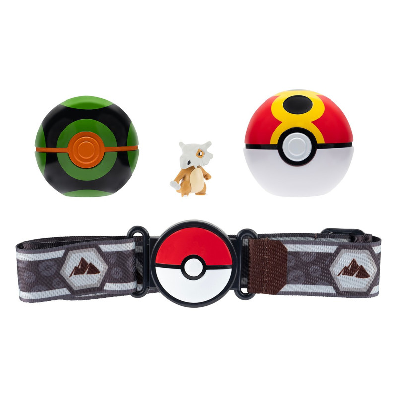 Ігровий набір POKEMON W15 - ПОЯС З ПОКЕБОЛАМИ КУБОН (пояс, 2 покеболи, ігрова фігурка)
