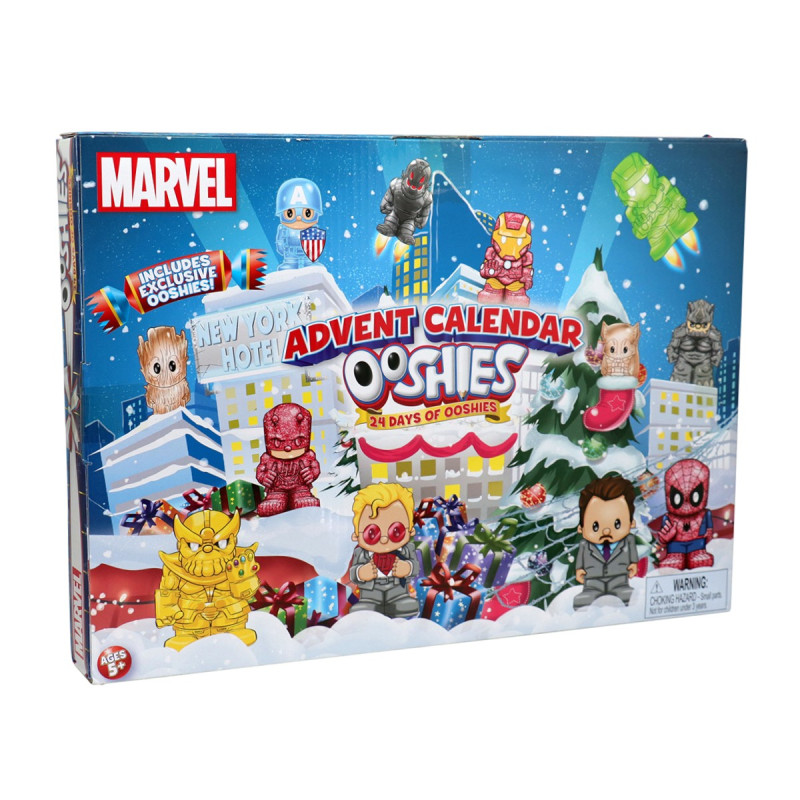 Набір ігрових фігурок OOSHIES – АДВЕНТ-КАЛЕНДАР МАРВЕЛ (24 фігурки)