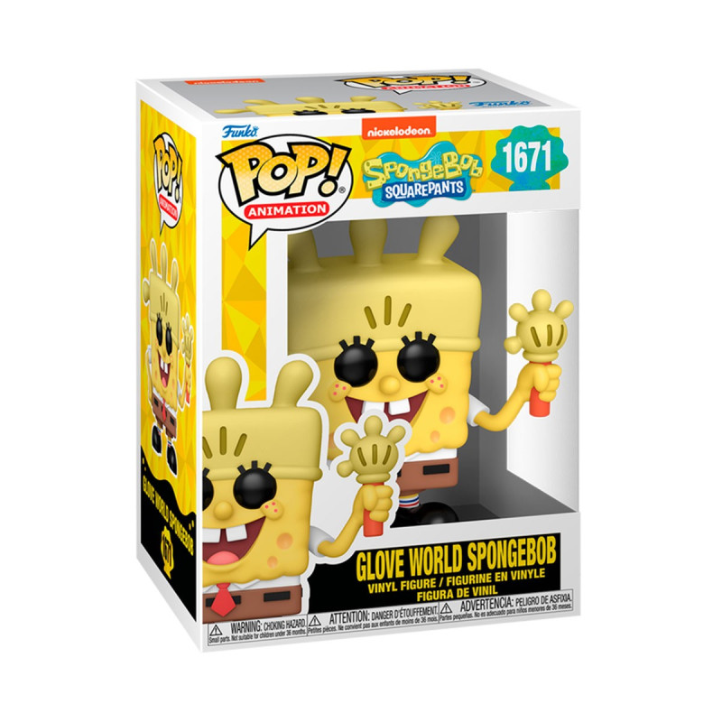 Ігрова фігурка FUNKO POP! серії "Губка Боб Квадратні Штани" - ГУБКА БОБ З РУКАВИЧКОЮ-ЛІХТАРИКОМ