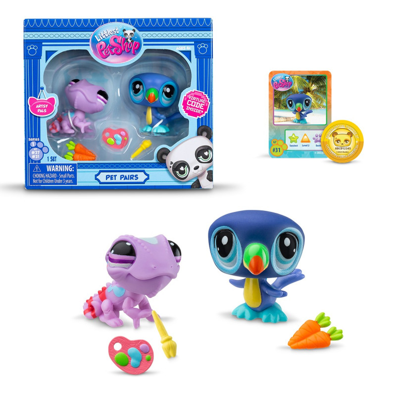 Ігровий набір LITTLEST PET SHOP – ДРУЗІ ПО МИСТЕЦТВУ (2 фігурки, аксес.)