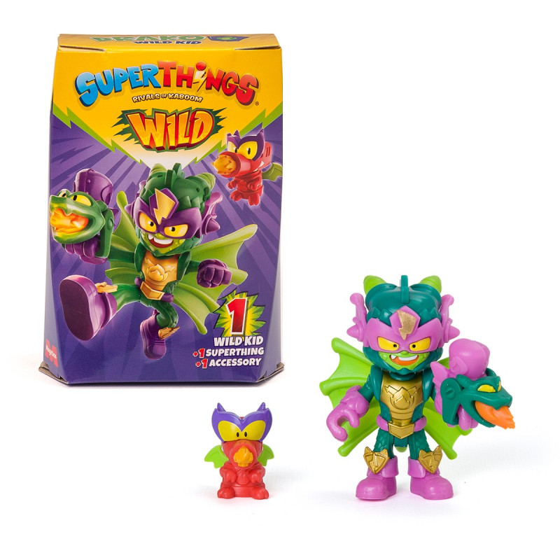 Ігровий набір SUPERTHINGS серії «Wild Kids» – КАЗУМ-КІД (казум-кід, фігурка, аксесуар)