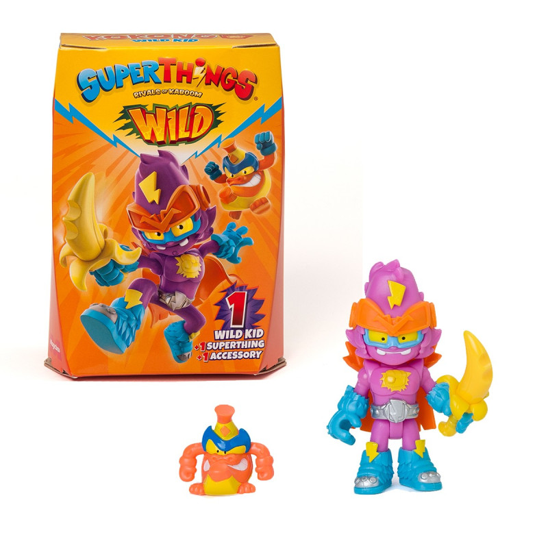Ігровий набір SUPERTHINGS серії «Wild Kids» – КАЗУМ-КІД (казум-кід, фігурка, аксесуар)