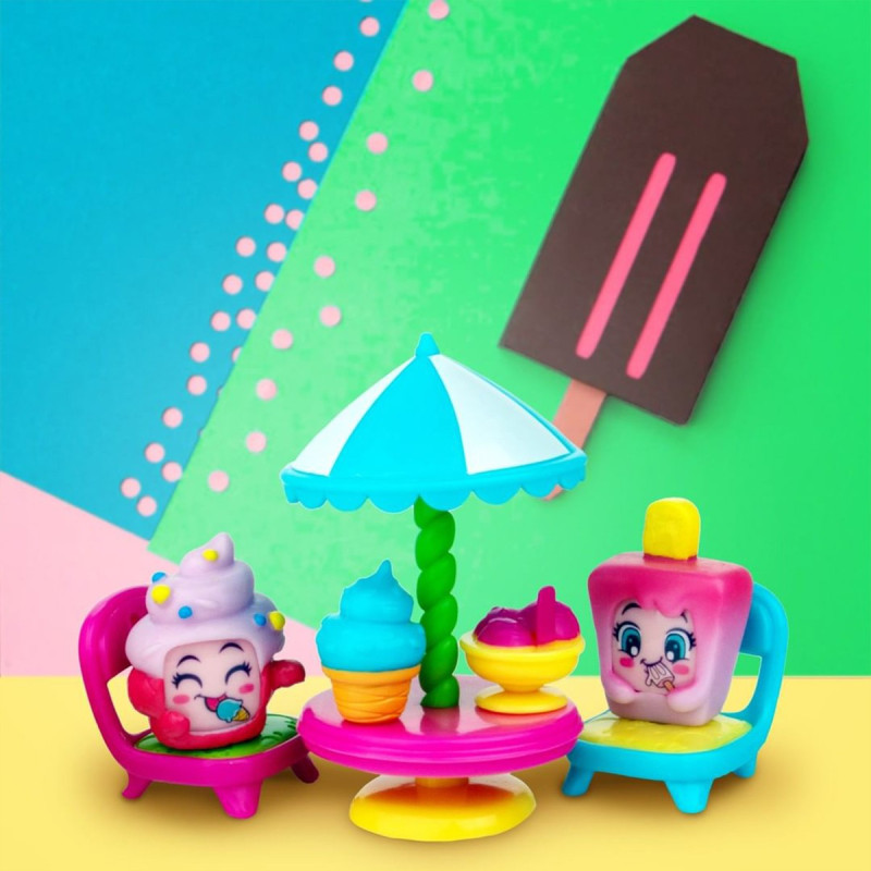 Ігровой набір MOJI POPS серії «Box I Like» – ДЖЕЛАТЕРІЯ (2 фігурки, аксесуари)
