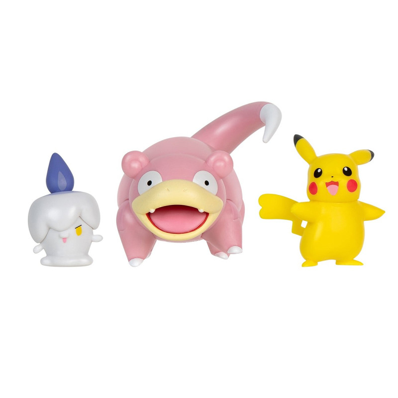Набір ігрових фігурок POKEMON W18 - ПІКАЧУ, ЛІТВІК, СЛОУПОК