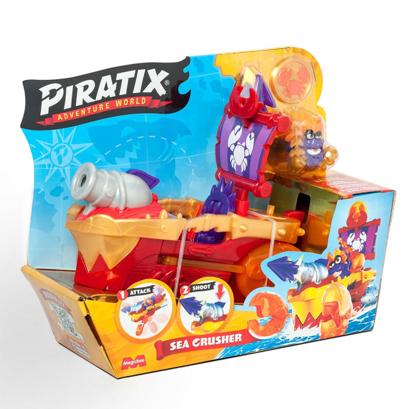 Ігровий набір PIRATIX S - ПІРАТСЬКИЙ КОРАБЕЛЬ МОРСЬКИЙ ГРОМОВИК