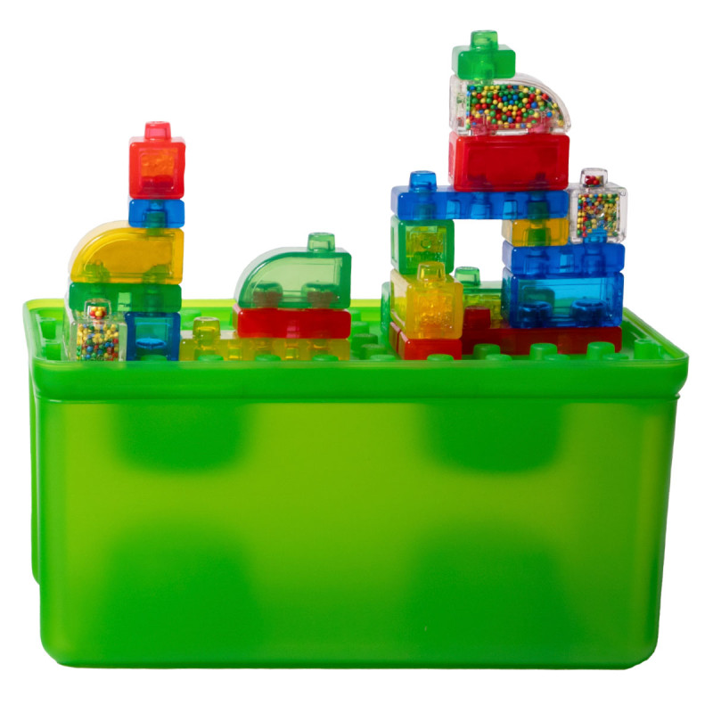 Сенсорний конструктор JELLY BLOX - В КЕЙСІ 2 В 1: БУДУЙ-СКЛАДАЙ