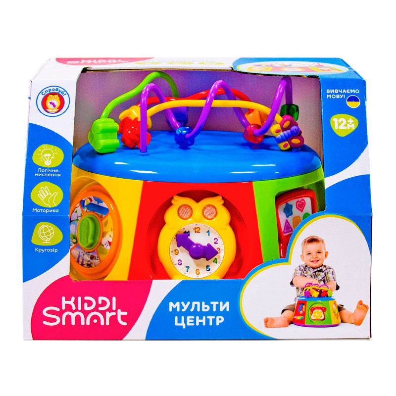 Ігровий центр KIDDI SMART – МУЛЬТИЦЕНТР (світло, українська)