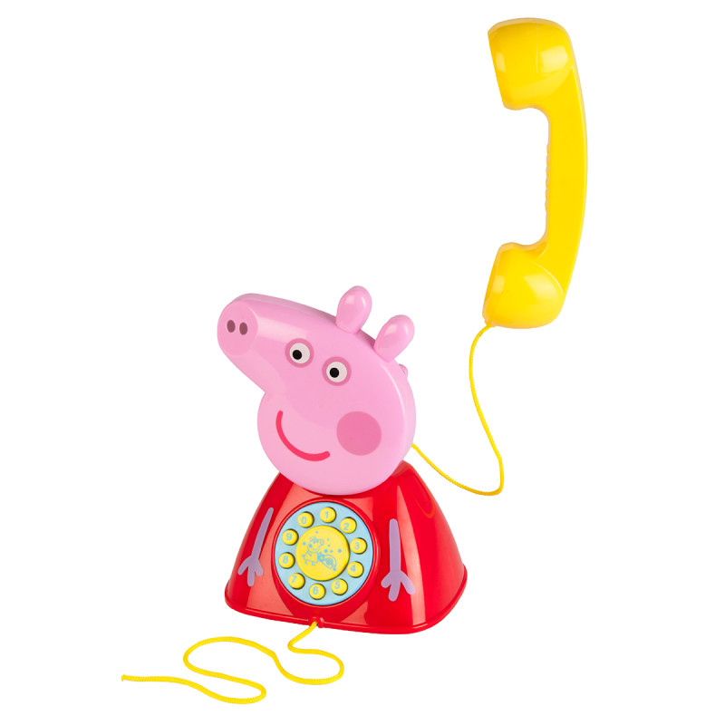 Іграшка-каталка на мотузочці PEPPA - ТЕЛЕФОН ПЕППИ