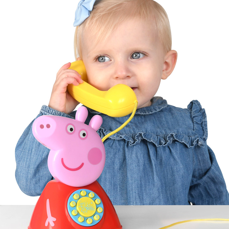 Іграшка-каталка на мотузочці PEPPA - ТЕЛЕФОН ПЕППИ