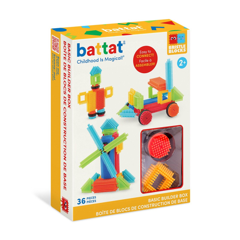 Конструктор серії Bristle Blocks - БУДІВЕЛЬНИК (36 деталей, у коробці)