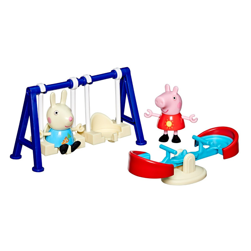 Ігровий набір PEPPA FIGURINES серії "Моменти з Пеппою" – ПРИГОДИ НА ГОЙДАЛКАХ