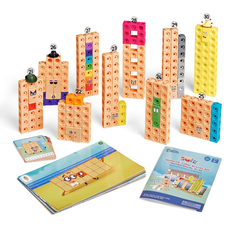 Навчальний ігровий набір LEARNING RESOURCES серії "Numberblocks" - ВЧИМОСЯ РАХУВАТИ 21-30 Mathlink®
