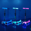 Самокат MICRO серії "Mini Deluxe Glow LED" – МОРОЗНИЙ РОЖЕВИЙ (до 50 kg, 3-х колісний, світло)