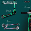 Самокат MICRO серії "Sprite Glow LED Art Collection" – КОСМОС (до 100 кг (kg), двоколісний, світло)