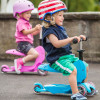 Самокат MICRO серії "Mini2go Deluxe Plus" - РОЖЕВИЙ (до 50 kg, до 20 kg з сидінням, триколісний)